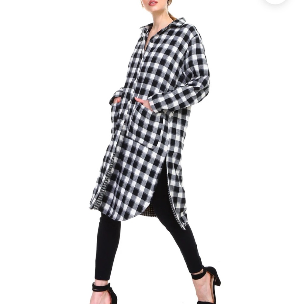 NEW JOH Apparel POLLY PLAID THICK FLANNEL JACKET